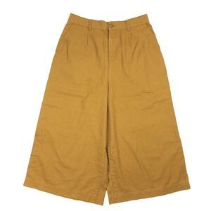 Uniqlo Wide Leg Pants in Mustard
